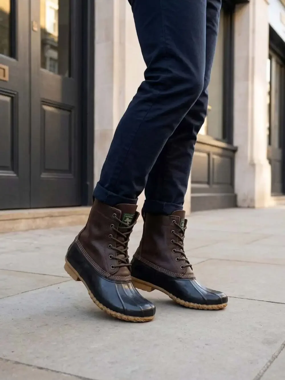 G.H. Bass & Co. Women's Brown Leather Duck Boots